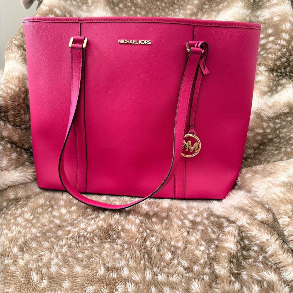 Michael Kors Fuchsia Tote Bag
